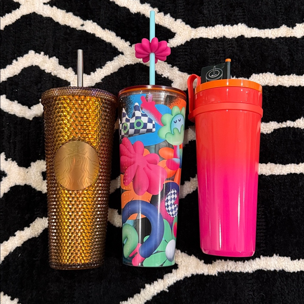 3 Starbucks Cups 2 New